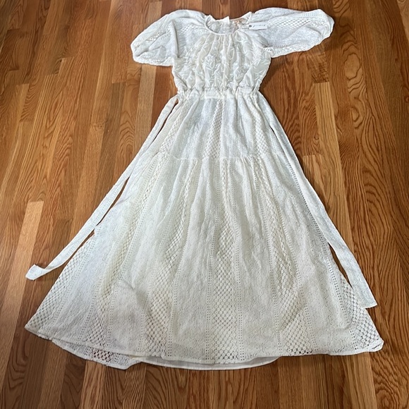 NWT Anthropologie Verb Agneza Lace Dress By Pallavi Singhee Sz 6 - Picture 5 of 16